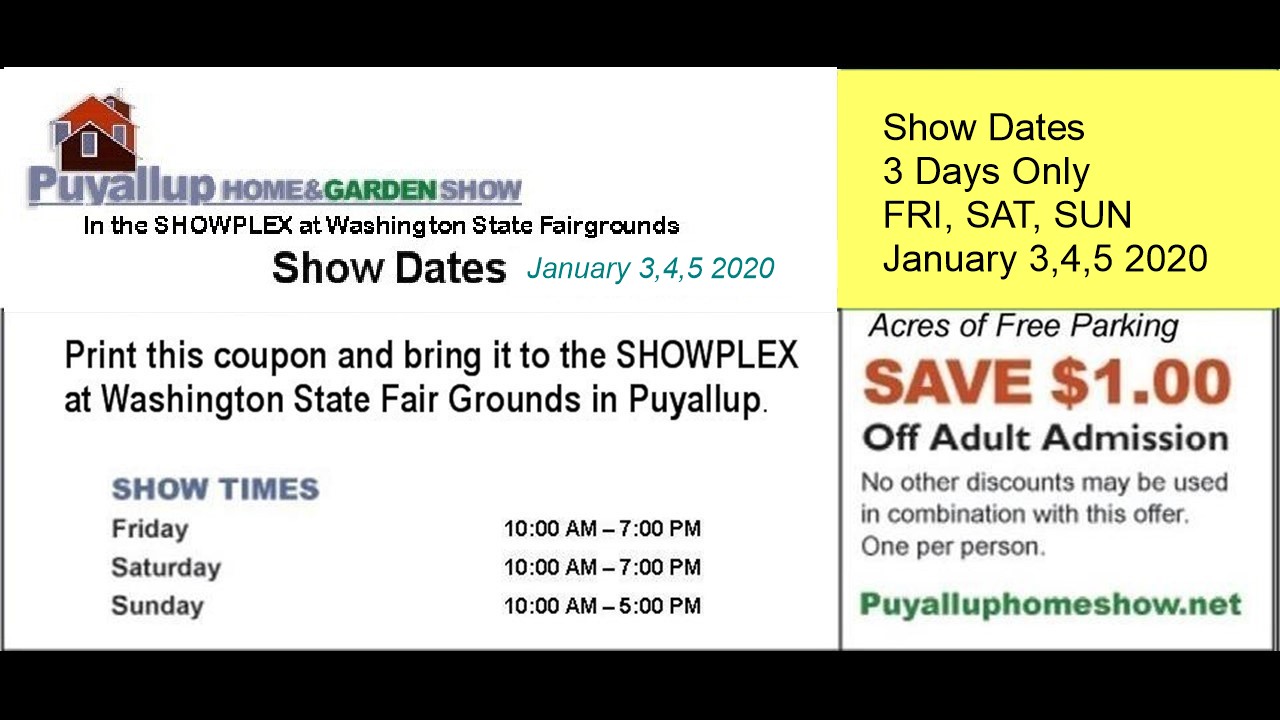 Home & Garden Show in Puyallup Greater Seattle on the Cheap